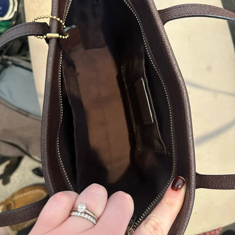 Coach Mini City Zip Tote in deep plum - Picture 3 of 4